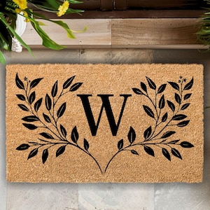 Monogram Doormat, Personalized Monogram, Custom Housewarming Gift, Custom Initials Welcome Mat, Monogram Family Name Gift, Monogram Gifts