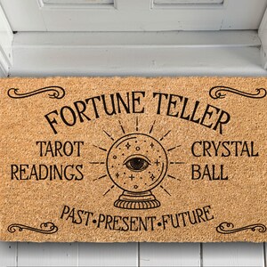 Fortune Teller Coir Doormat, Mystic Welcome Mat image 9