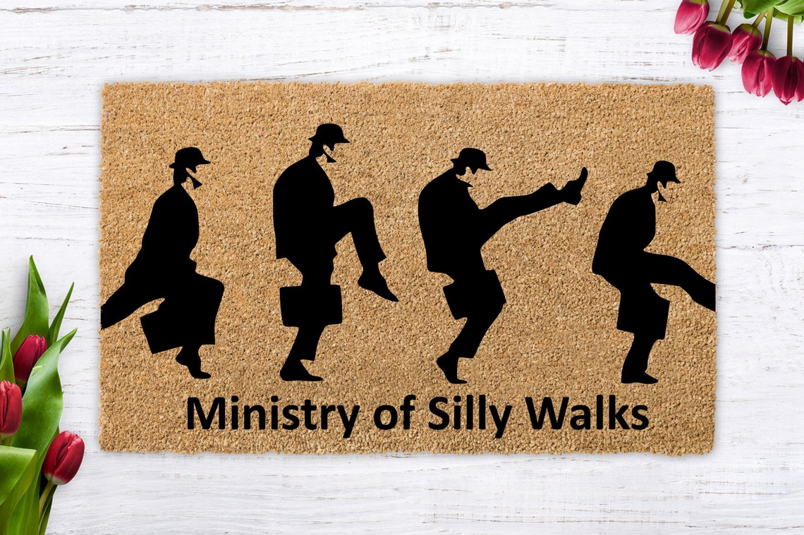 Ministry of Silly Walks Monty Python Doormat Silly Walks Etsy