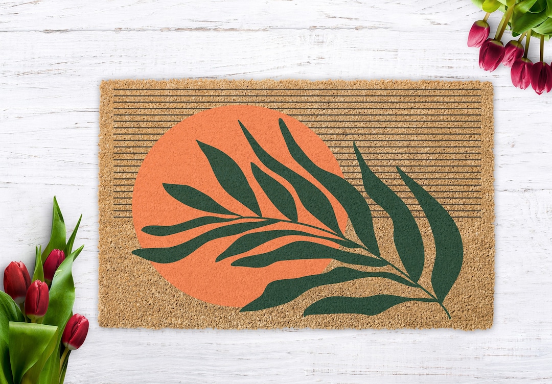 Modern Mat, Elegant Style, Front Door Decor, Coir Doormat