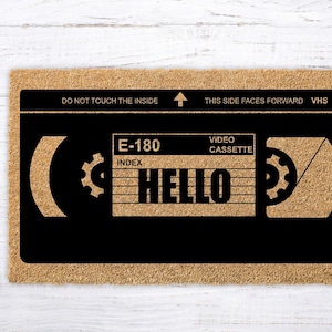Custom VHS Tape Doormat: Retro 80s Welcome Mat Bild 9