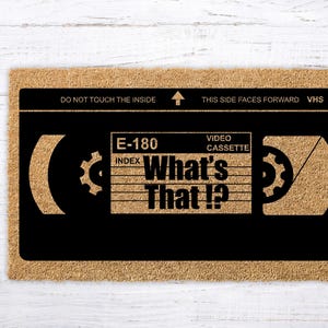 Custom VHS Tape Doormat: Retro 80s Welcome Mat Bild 10