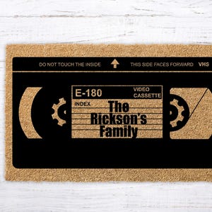 Custom VHS Tape Doormat: Retro 80s Welcome Mat Bild 12