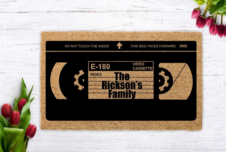 Custom VHS Tape Doormat: Retro 80s Welcome Mat Bild 12