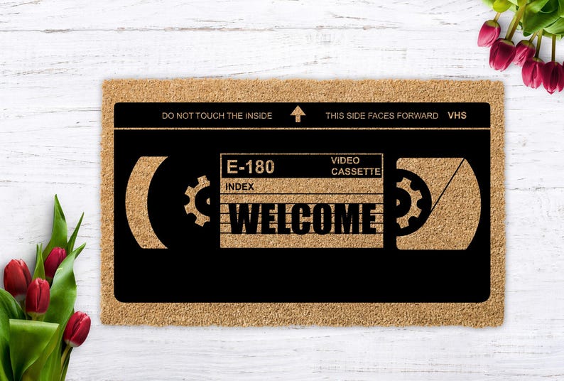 Custom VHS Tape Doormat: Retro 80s Welcome Mat Bild 13