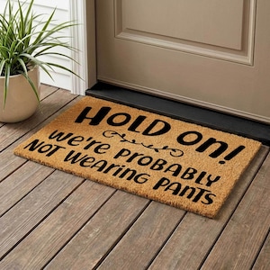 Japanese Wave Coir Doormat | Hokusai Inspired Entryway Rug - Etsy