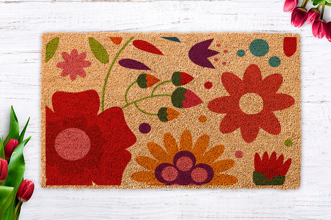 Scandinavian Doormat, Housewarming Nordic Gift, Scandinavian Decor Rug
