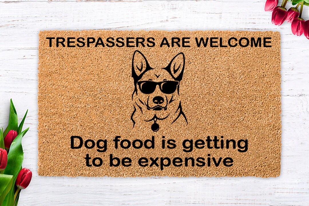 Funny Dog Doormat, Funny Dog Mat, Custom Dog Doormat