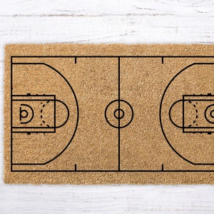 Basketball Court doormat, Basketball gifts for boys, Basketball Mom mat, Basketball Field mat, Basketball gift decor, Basketball welcome mat