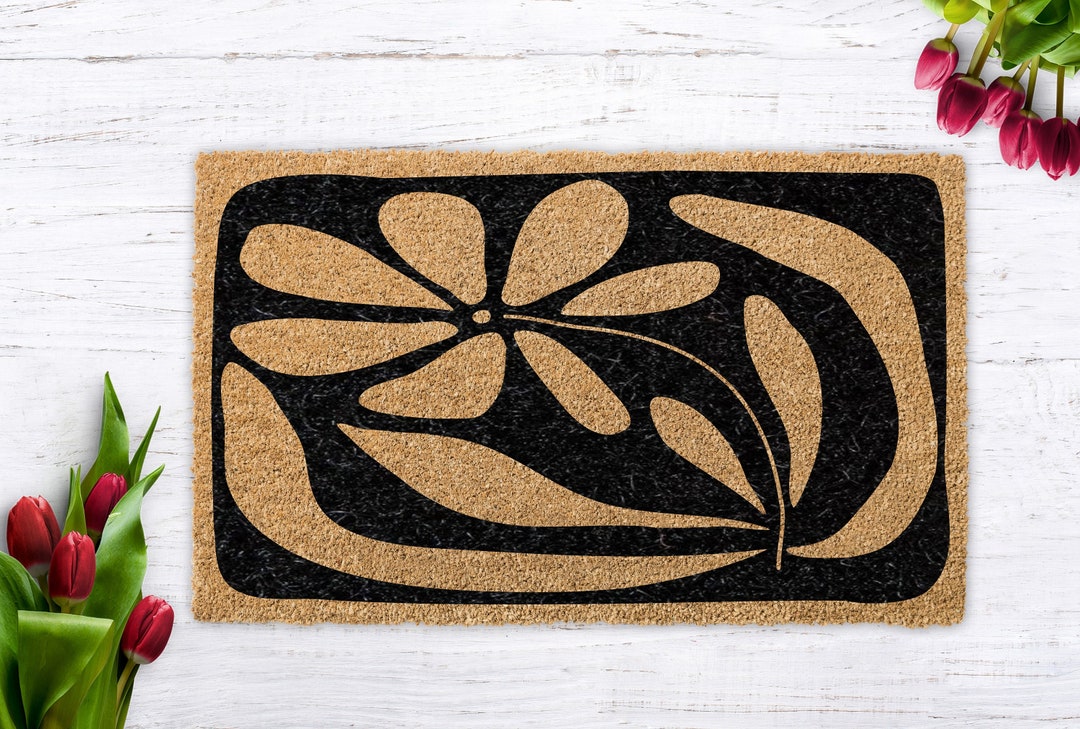 Contemporary Art Doormat, Housewarming Gift, Wedding Gift, Closing Gift