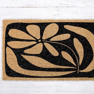 Contemporary Art Doormat, Housewarming Gift, Wedding Gift, Closing Gift, Newlywed Gift, Welcome Doormat, front door mat, coir doormat, matt