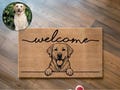 Custom Pet Photo Coir Doormat, Personalized Dog Cat Welcome Mat
