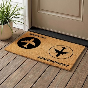 Japanese Wave Coir Doormat | Hokusai Inspired Entryway Rug - Etsy