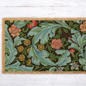 Paillasson floral, tapis de bienvenue coloré, cadeau de pendaison de crémaillère, nouveau cadeau pour la maison, nouvel appartement, cadeau de clôture, décor de chalet de campagne, tapis de fleurs sauvages