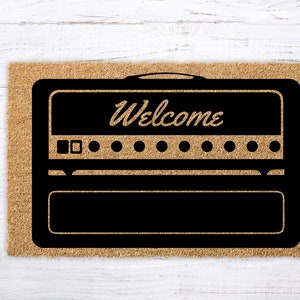 Amp Doormat, Amplifier Welcome Mat, Vintage AMP Mat, Musician Gift, Band Gift, Music Gift, Housewarming Gifts, Music Front Door Decor