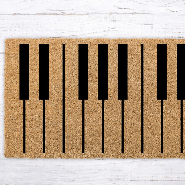 Paillasson de piano, tapis d’accueil de piano, cadeaux de piano, paillasson piano piano, cadeau de musique