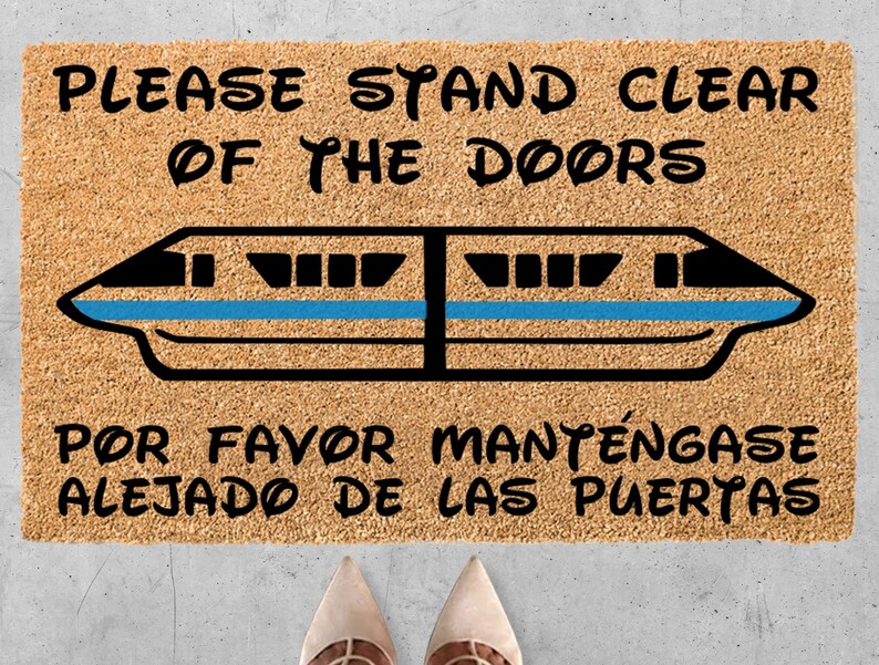 Monorail Disney Doormat Disney Disney Monorail Monorail Etsy