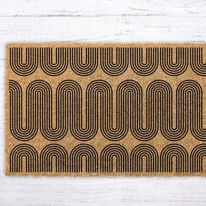 Doormat, Mid Century Modern, Wedding Gift, Housewarming Gift, Minimalist Doormat, Welcome Mat Mid Century Modern, MidCentury Modern Rug, Mat