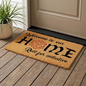 Japanese Wave Coir Doormat | Hokusai Inspired Entryway Rug - Etsy