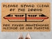 Monorail Disney Doormat, Disney, Disney Monorail, Monorail doormat, Monorail, Disney lovers, Please stand clear of doors, Monorail Disney