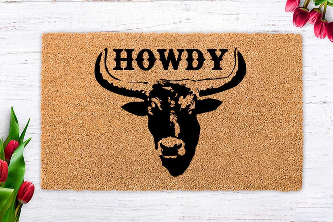 Howdy Mat, Howdy Doormat, Unique Doormat, Housewarming Gift