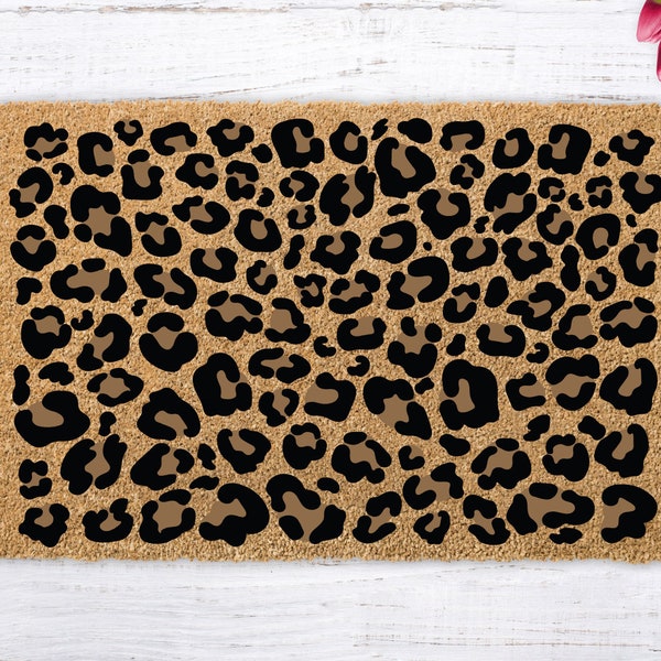 Leopard Door Mat Etsy