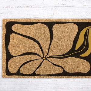 Contemporary Art Gift, Housewarming Gift, Wedding Welcome Mat Gift, Closing Gift, Newlywed Gift, front door mat, coir doormat