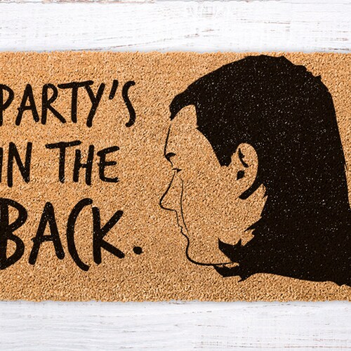Party is in the Back Funny Mat Funny Mat Cute Gift Etsy Canada