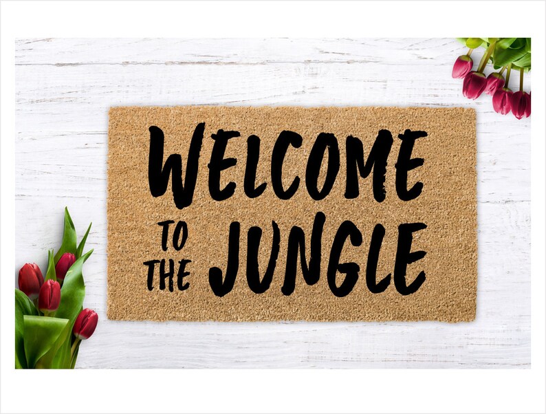 To The Jungle Doormat to the Jungle Coir Etsy