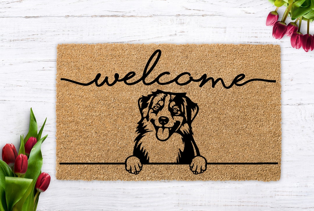 Personalized Dog Gift Welcome Mat Dog Dog Doormat Custom Dog Gift Dog Breeds Dog Door Mat Dog Welcome Doormat Custom Welcome Dog Mat Etsy