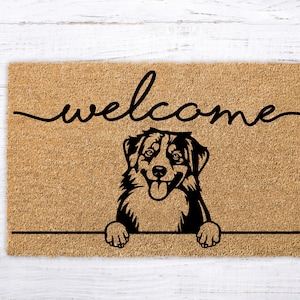 Personalized Dog Gift, Welcome Mat Dog, Dog Doormat, Custom Dog Gift, Dog Breeds, Dog Door Mat, Dog Welcome Doormat, Custom Welcome Dog Mat