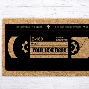 Custom VHS Tape Doormat: Retro 80s Welcome Mat Bild 8