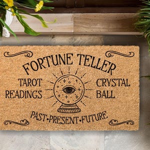 Fortune Teller Coir Doormat, Mystic Welcome Mat image 11