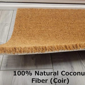 Natural Coir Hello Doormat, Farmhouse Entryway Decor, Housewarming Gift Bild 7