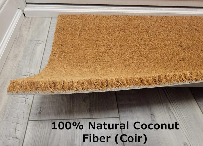 Natural Coir Hello Doormat, Farmhouse Entryway Decor, Housewarming Gift Bild 7
