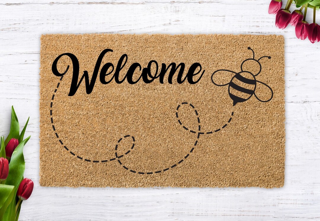Bee Doormat , Funny Doormat , Bee Doormat , mat Etsy