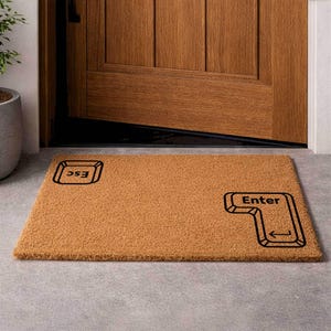 ESC Enter Doormat – Funny Programmer Keyboard Welcome Mat