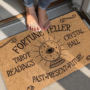 Fortune Teller Coir Doormat, Mystic Welcome Mat image 10