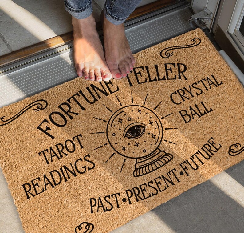 Fortune Teller Coir Doormat, Mystic Welcome Mat image 10
