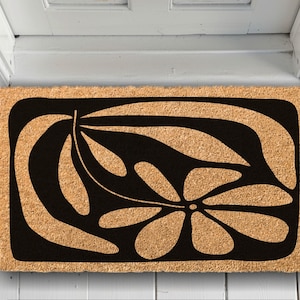 Contemporary Art Doormat, Housewarming Gift, Wedding Gift, Closing Gift, Newlywed Gift, Welcome Doormat, front door mat, coir doormat, matt