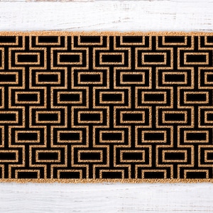 Geometric Gift, Classic Doormat, Geometric Pattern rug, Geometric Welcome Doormat, Personalized Doormat, Coir doormat, housewarming Gifts