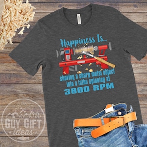 Happiness Is Shoving Sharp Object Into Lathe Penturner Shirt Happiness Is Shoving Sharp Object Into Lathe Penturner Shirt