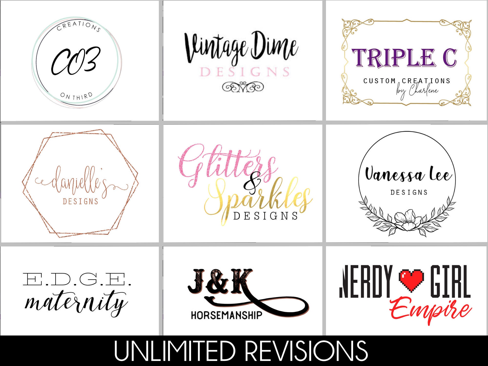 Simple Typography Logos