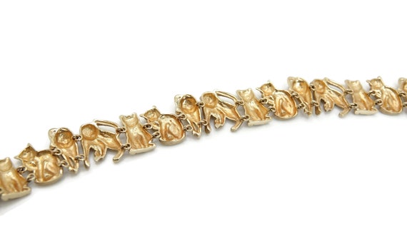 ARDIAN 14K Yellow Gold Cat Feline Bracelet - image 6