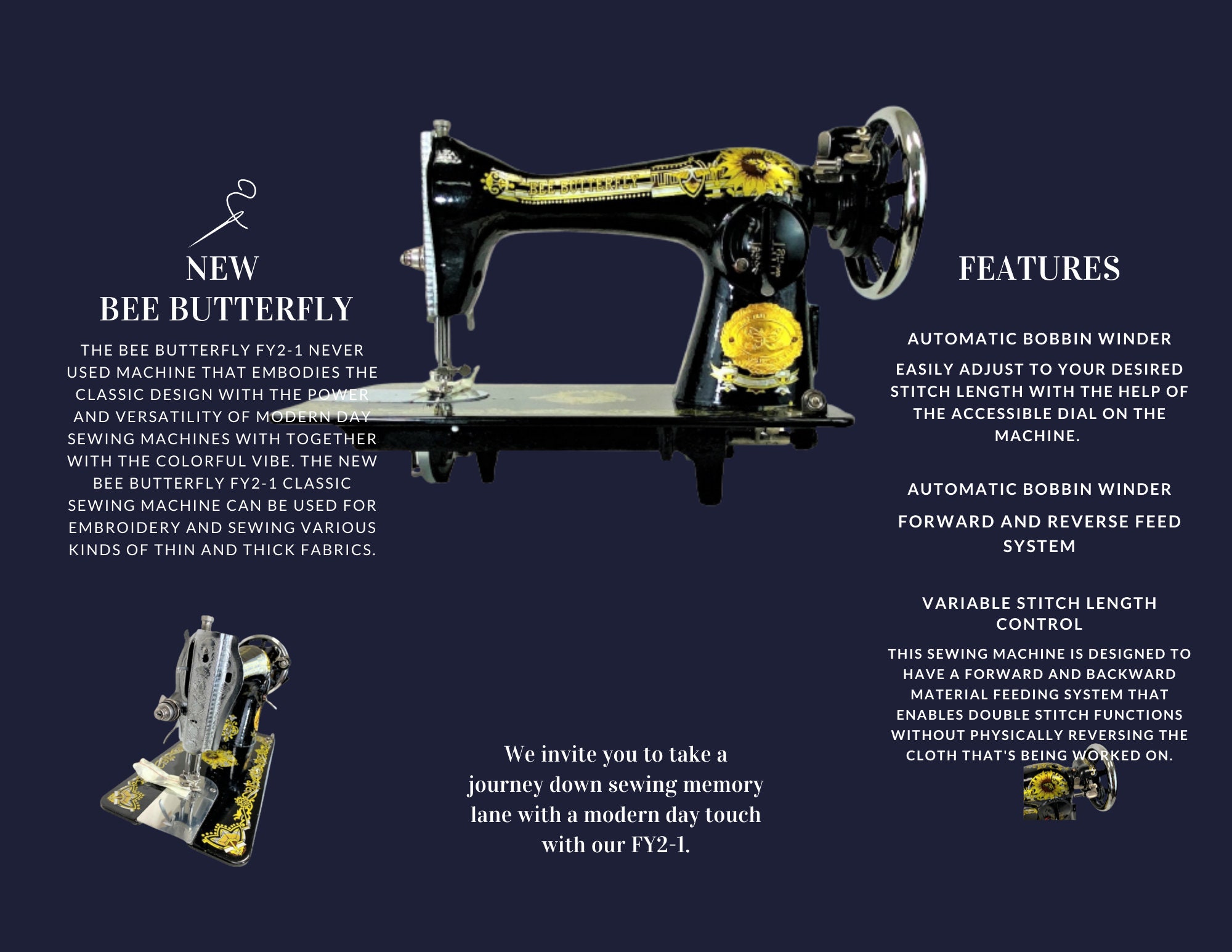 Butterfly Sewing Machine - Automatic And Manual