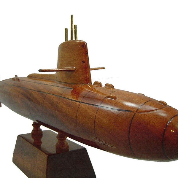 Wood Submarine Model Etsy