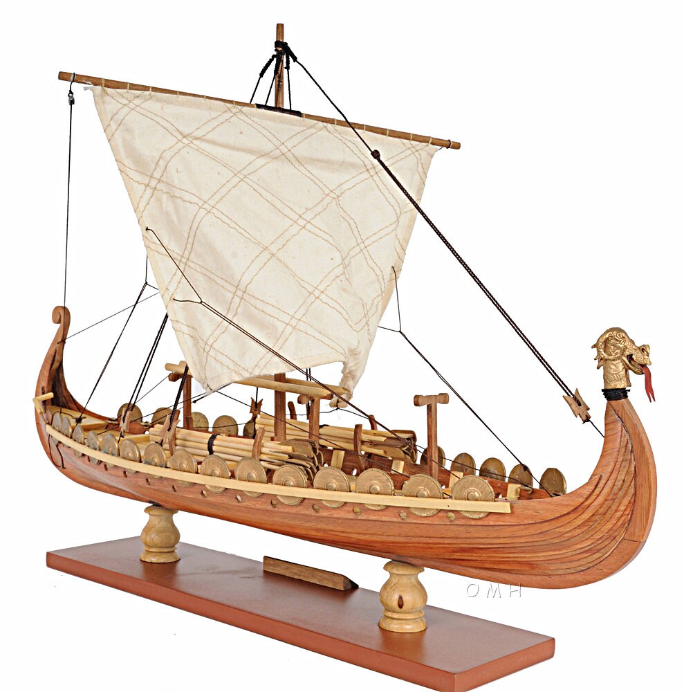 Wooden Viking Small Model Boat 14 | Etsy Canada