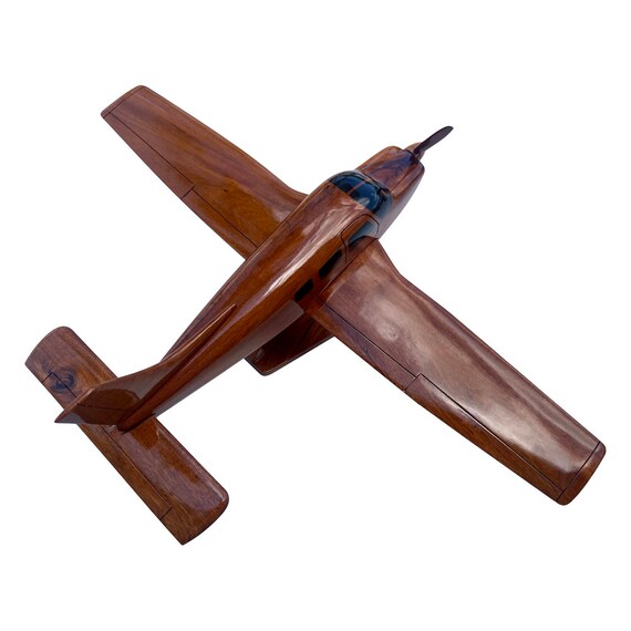 Piper Archer Mahogany Wood Desktop Airplanes Model Etsy