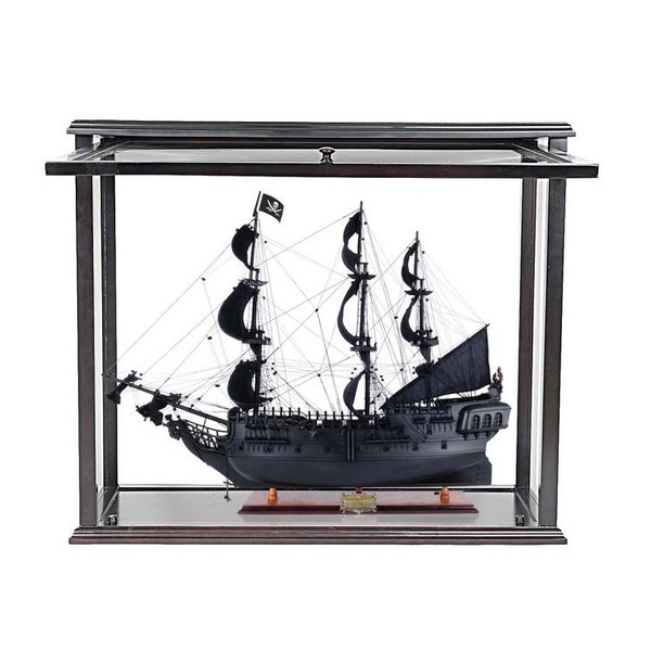 Model Ship Display Case Wood Etsy