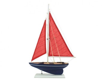 Wooden American Paradise Model Sailboat 17""